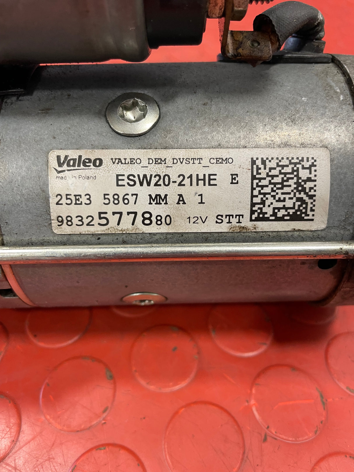 Citroen/Peugeot/Vauxhall/Toyota/Fiat STARTER MOTOR 6 Speed 1 PIN 1.5 2016-2025 P/N 9832577880 - 5