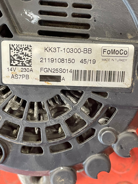 Ford Transit Custom ALTERNATOR w/ ROLLER 2.0 MK8 (1 PIN) 2016-2023 P/N KK3T10300BB - 4