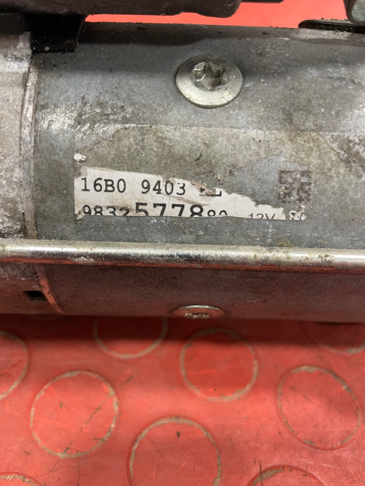 Citroen/Peugeot/Vauxhall/Toyota/Fiat STARTER MOTOR 6 Speed 1 PIN 1.5 2016-2025 P/N 9832577880
