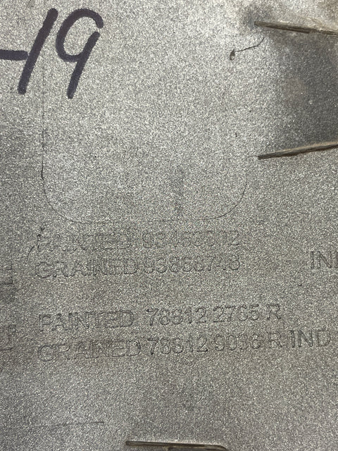 Vauxhall Vivaro DRIVER SIDE REAR PANEL TRIM 2018 P/N 93453602