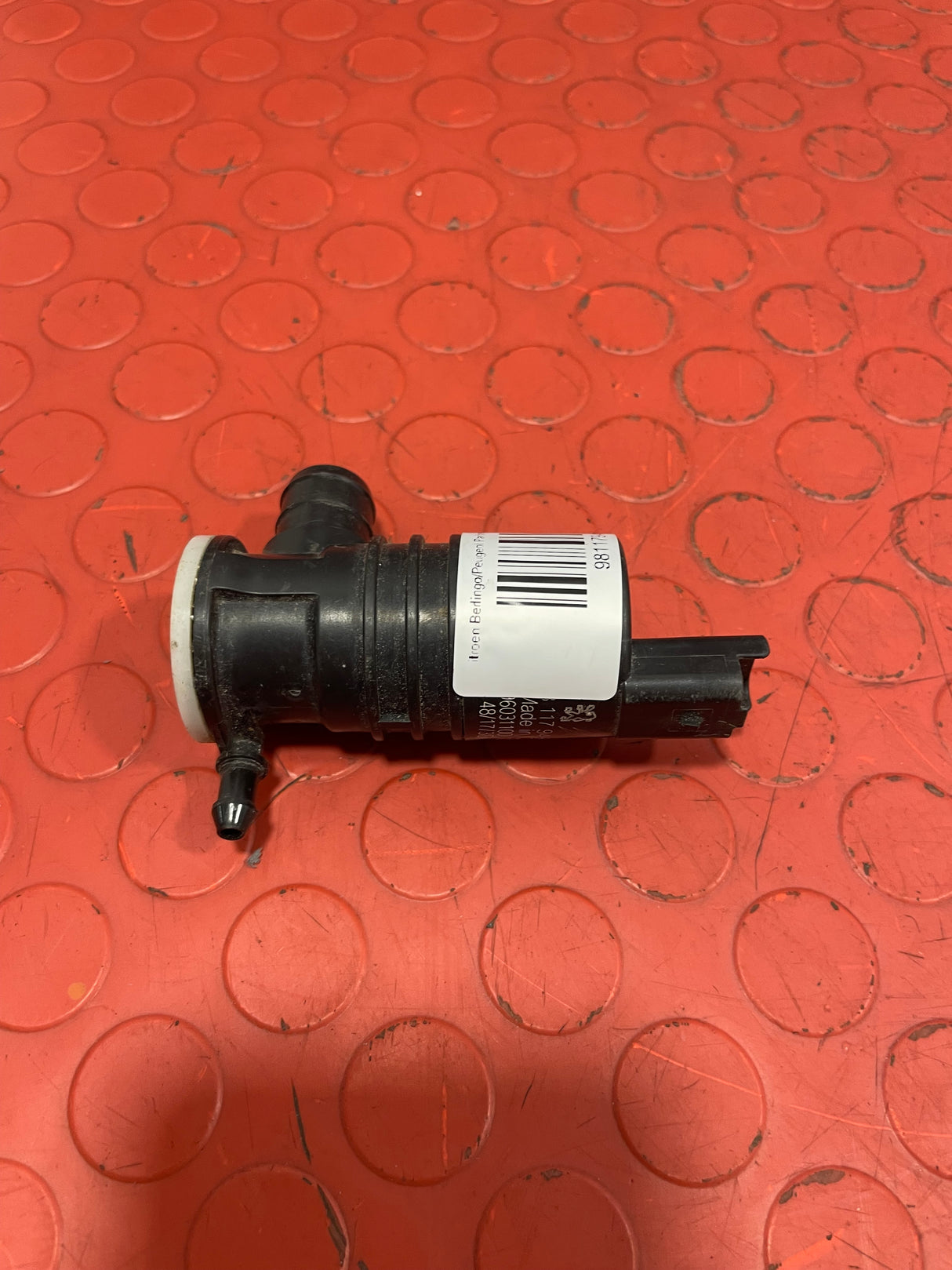 Citroen Berlingo/Peugeot Partner/Vauxhall Combo/Toyota Proace City WINDSCREEN WASHER PUMP 2018-2025 P/N 9811794980