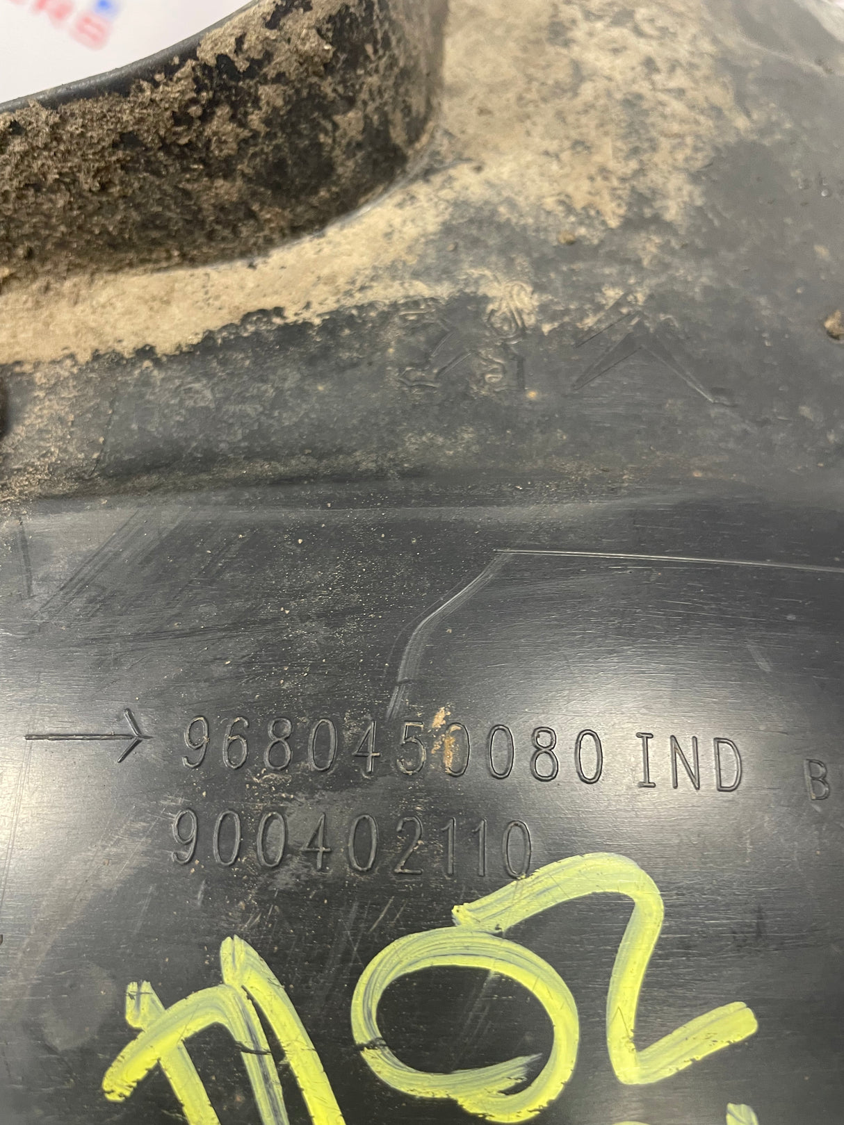 Citroen Berlingo/Peugeot Partner DRIVERS SIDE FRONT WHEEL ARCH LINER P/N 9680450080