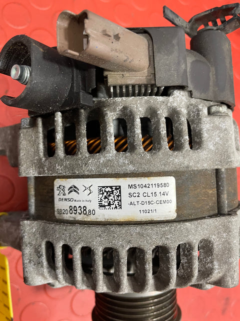 Citroen Berlingo/Dispatch /Peugeot Partner/Vauxhall Combo/Toyota Proace City ALTERNATOR 1.5 2019-2024 P/N 9820893880