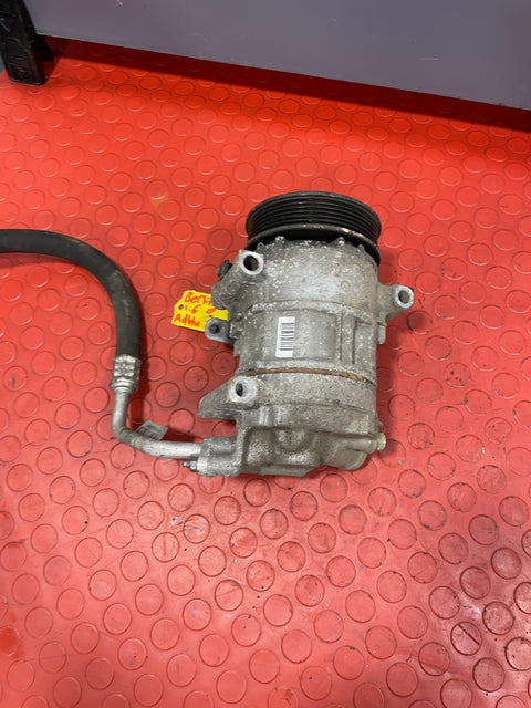 Citroen Berlingo/Peugeot Partner AIR CONDITIONING PUMP W/ HOSE (2Pins) 2008-2016 P/N 9802875780 - 1