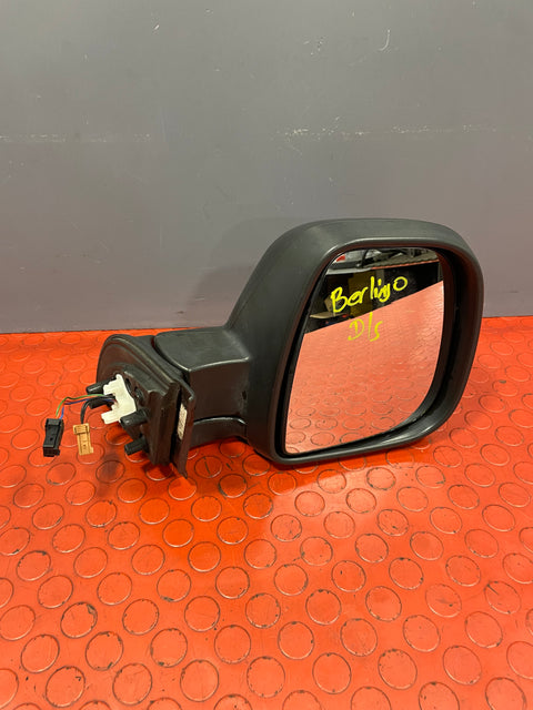 Citroen Berlingo/Peugeot Partner WING MIRROR Driver's Side O/S 2013-2018 (Black) P/N 232636104 - 11