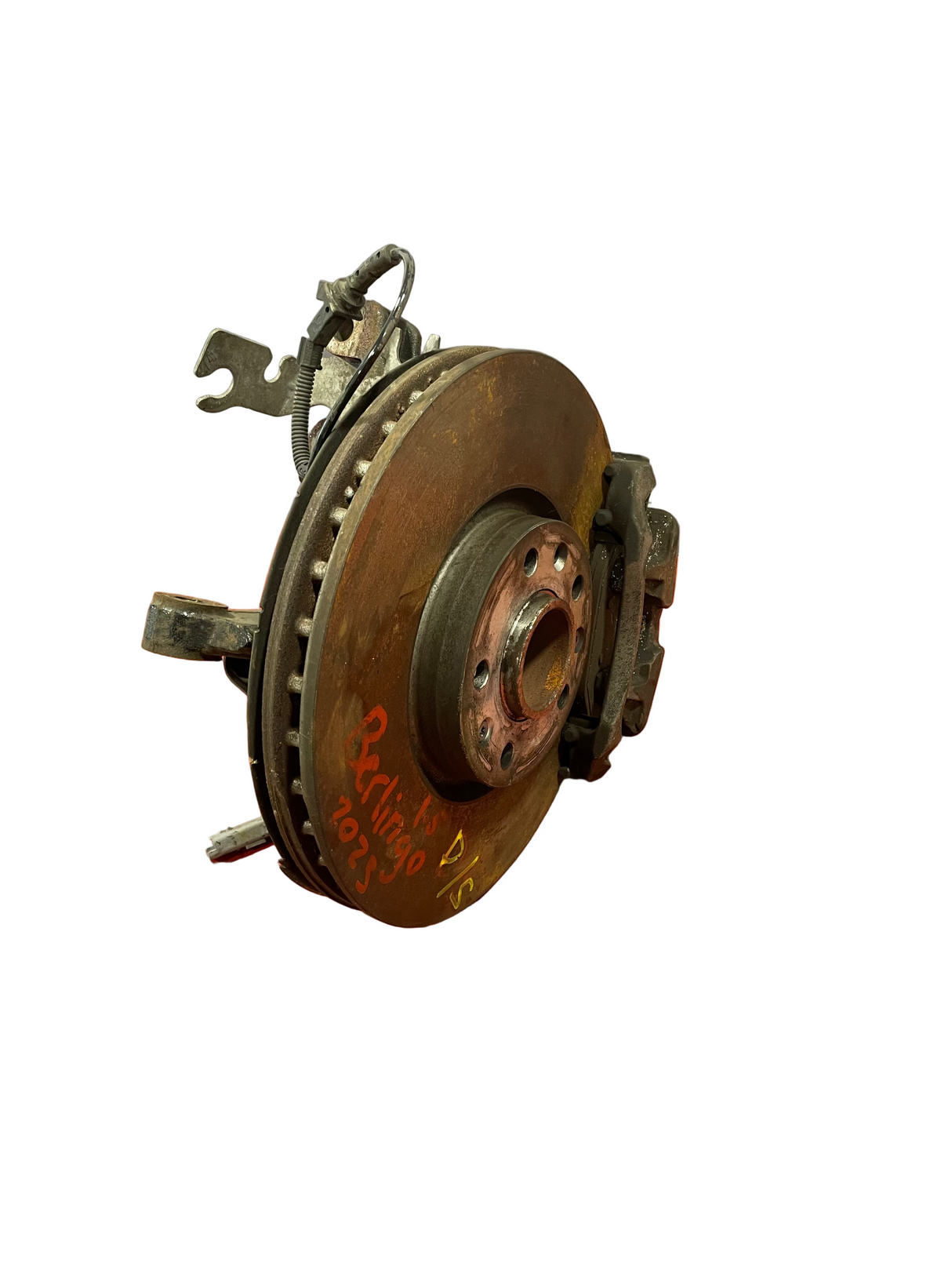 Citroen Berlingo/Peugeot Partner/Vauxhall Combo/Toyota Proace City FRONT WHEEL HUB & BRAKE SET W/ ABS SENSOR Driver's Side 2019-2024 R/N 9825606280 / 9810728280