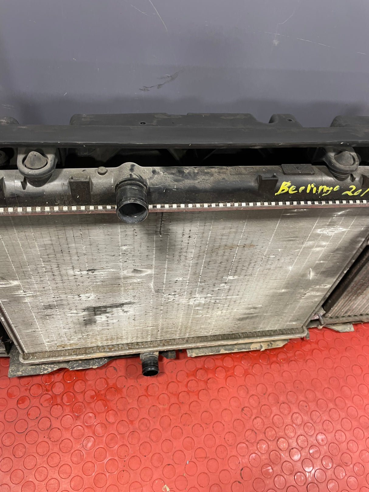 Peugeot Partner/Citroen Berlingo COMPLETE SLAM PANEL w/ RADIATOR,AC CONDENSER,FAN,RESISTOR,INTERCOOLER, & SIDE COVER MK2 1.6 HDI 2016-2018 P/N 9682720580 - 1