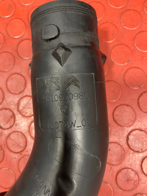 Citroen Berlingo/Peugeot Partner/Vauxhall Combo/Toyota Proace City AIR INTAKE PIPE 1.5 2019-2024 P/N 9810920980