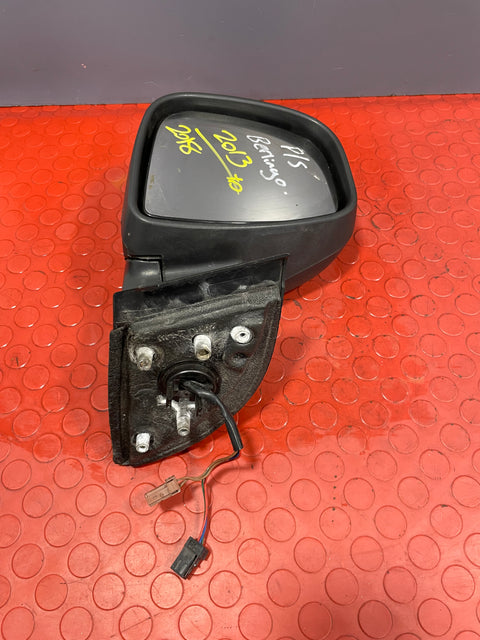 Citroen Berlingo/Peugeot Partner  WING MIRROR PASSENGER SIDE (Black) 2013-2018 (w/ Damage in  the Plastic) P/N 232636103 - 16