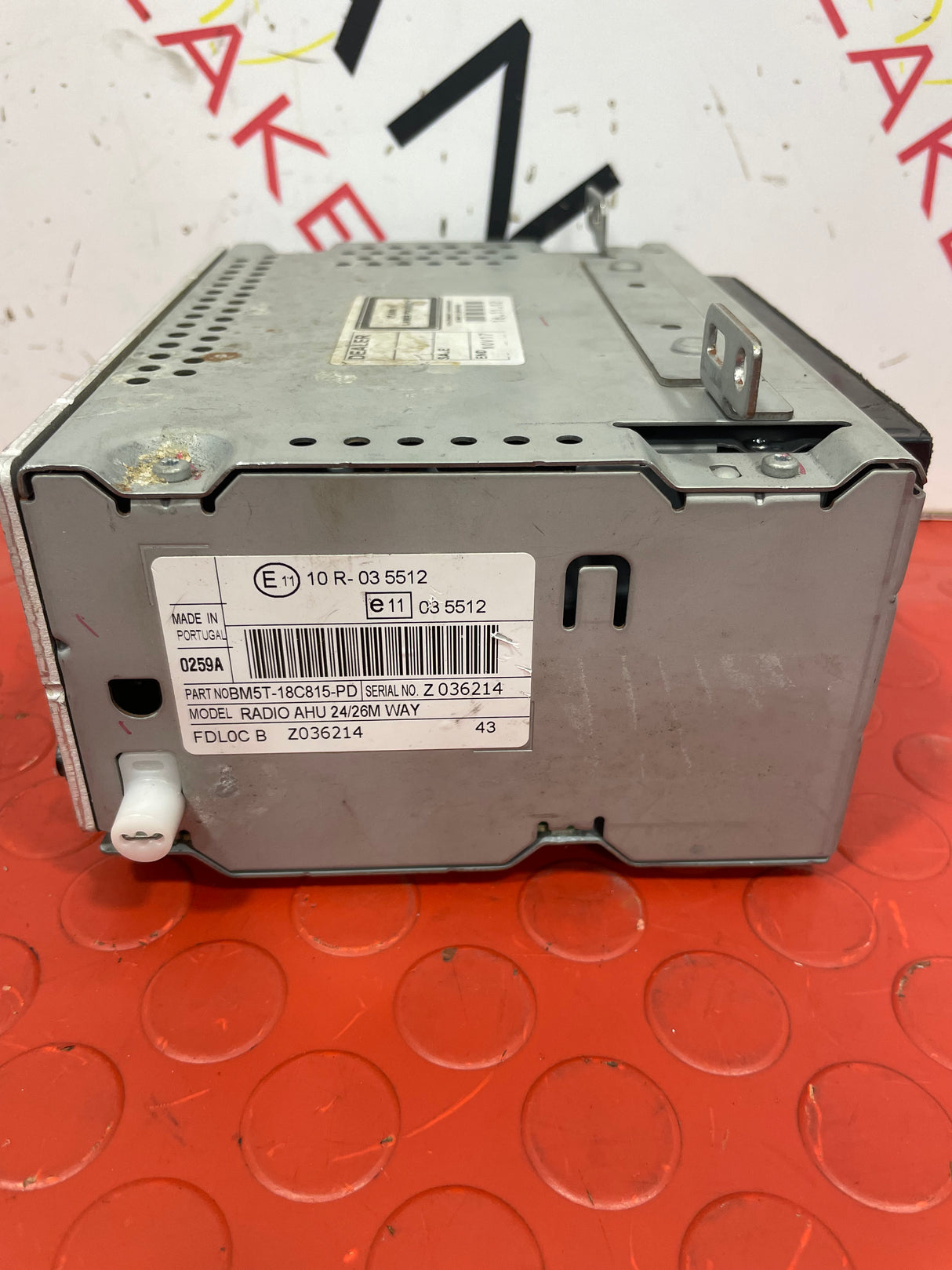 Ford Transit Custom RADIO AND CD PLAYER UNIT (FITS OTHER FORDS ASWELL) 2013-2018 P/N BM5T18C815PD