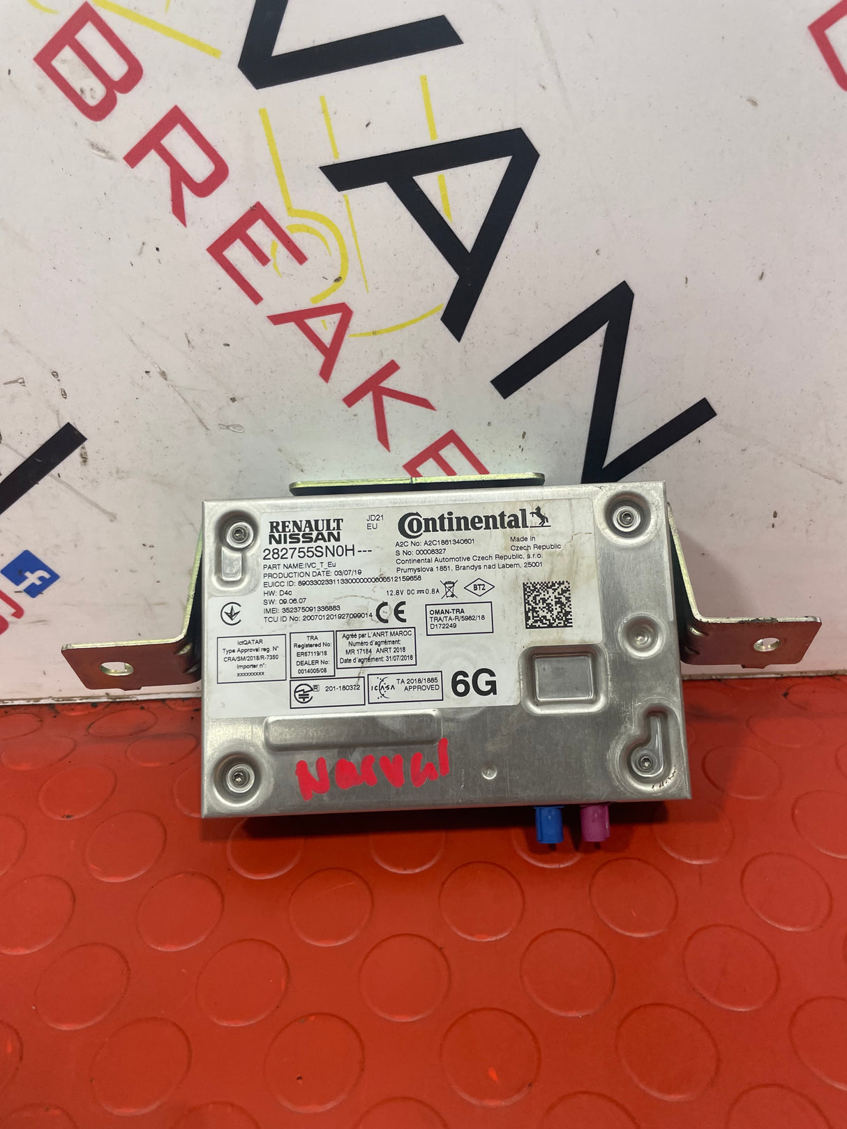Nissan Navara CENTRAL LOCKING CONTROL UNIT 2015-2024 P/N 282755SN0H