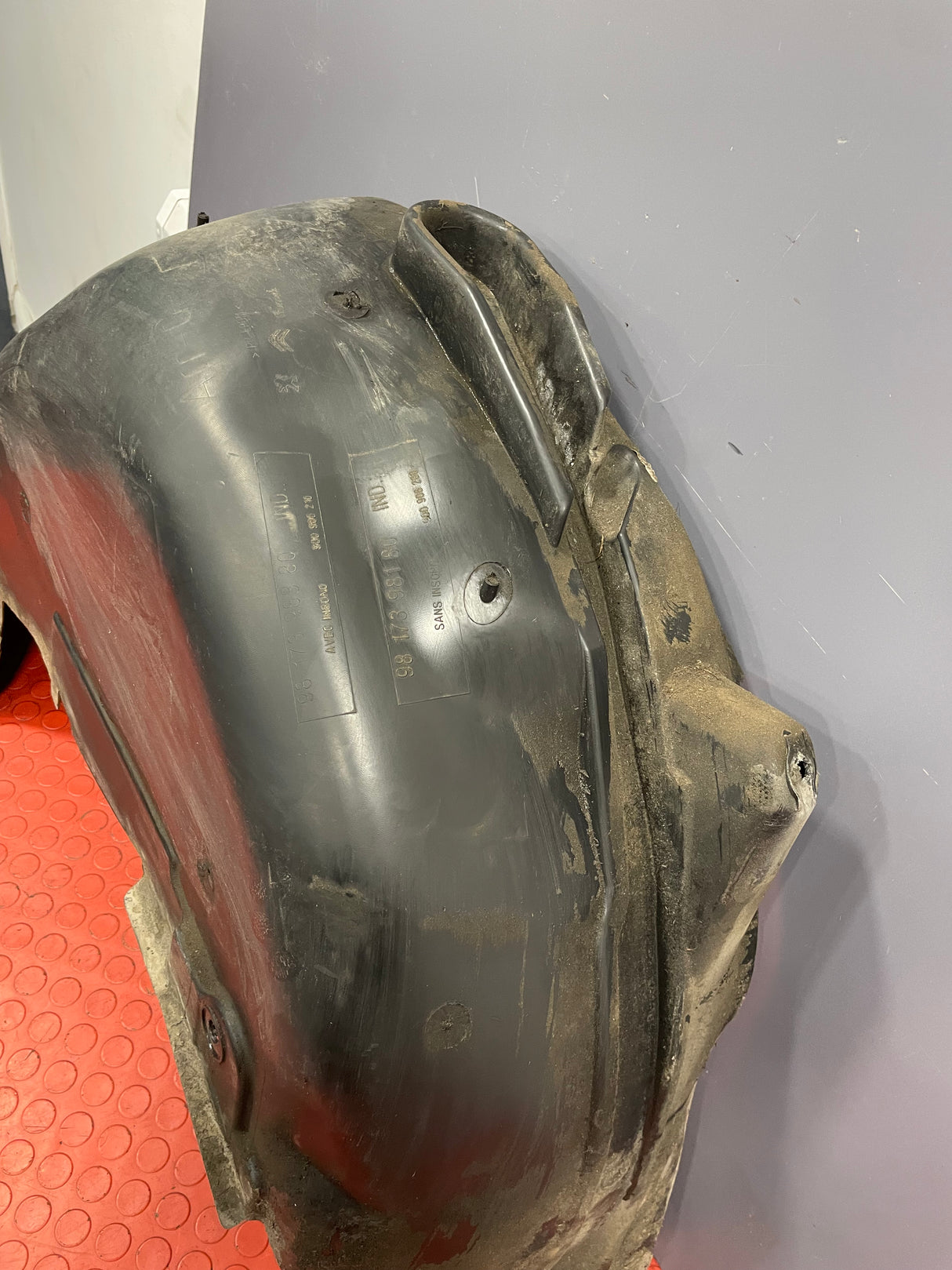 Citroen Berlingo/Peugeot Partner REAR LEFT INNER WING LINER SPLASH GUARDS 2019 P/N 9817398180 / 9817398380