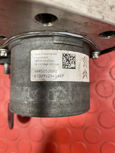 Citroen Berlingo/Peugeot Partner/Vauxhall Combo/Toyota Proace City ABS PUMP / BRAKE CONTROL MODULE w/ Bracket 2019-2024 P/N 9827551180 /  3330A20009 / 0265956944 / 9845052680