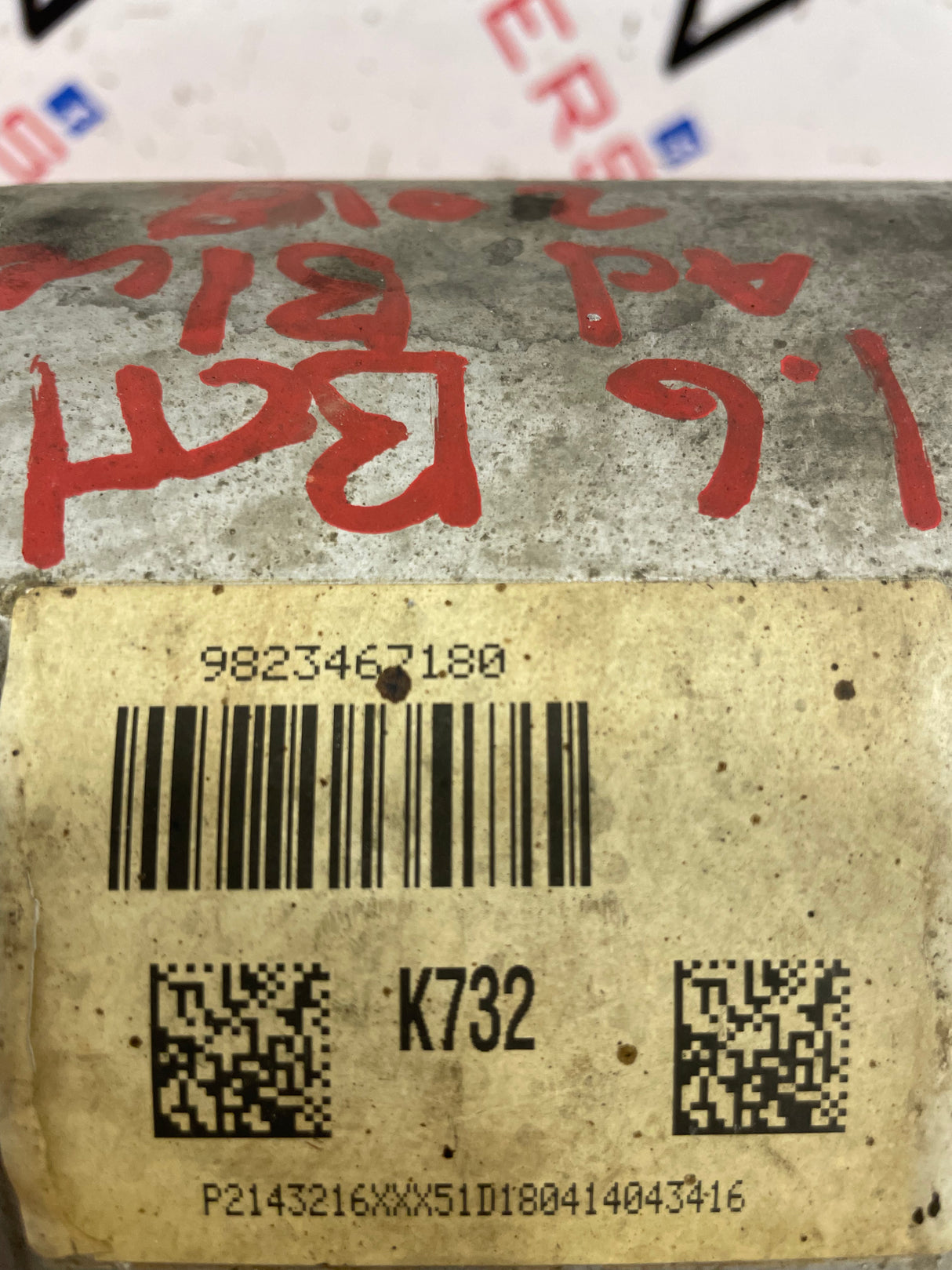 Citroen Berlingo Peugeot Partner DIESEL PARTICULATE FILTER DPF WITH SENSORS (NO ADBLUE INJECTOR) 1.6 2018-2023 P/N 9823467180 - 2