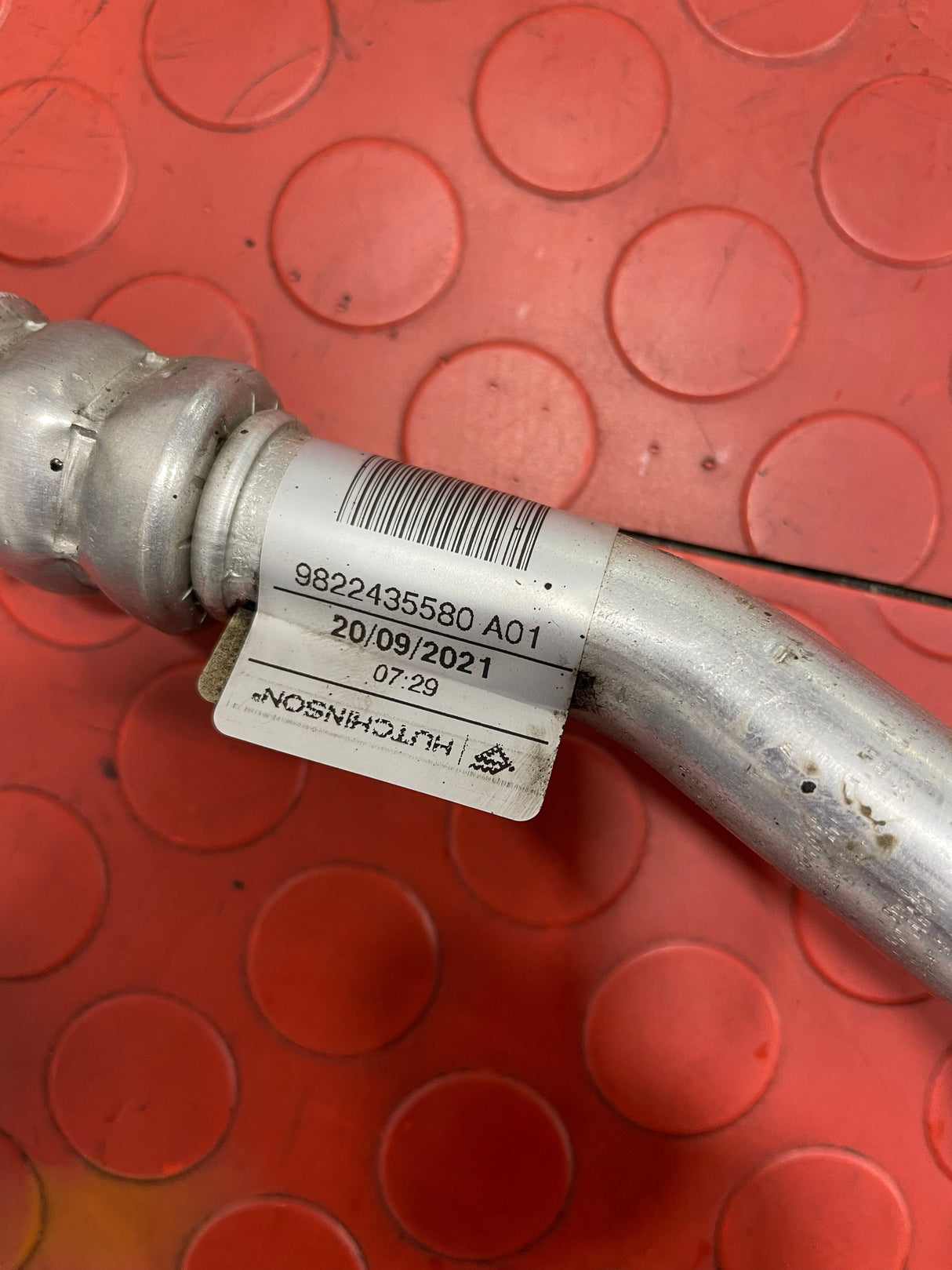 Citroen Berlingo/Peugeot Partner/ Vauxhall Combo/Toyota Proace City AIR CONDITIONING PIPE 1.5/1.6 2019-2024 P/N 9822435580 - 1