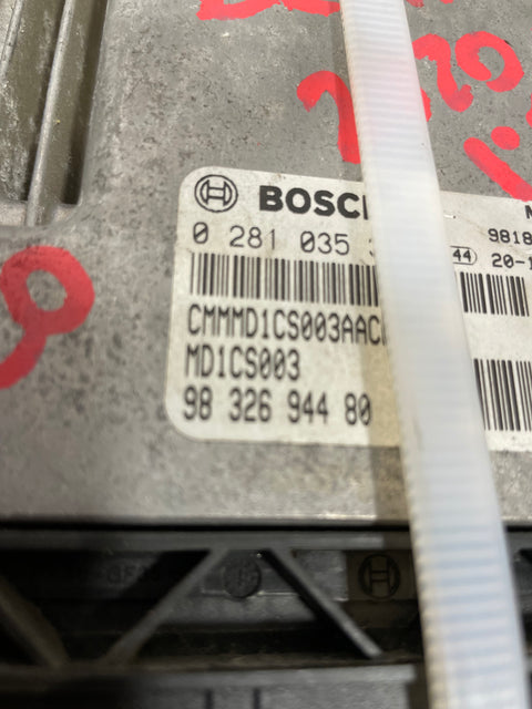 Peugeot Partner/Citroen Berlingo/Vauxhall Combo/Toyota Proace City ECU CONTROL UNIT WITH BODY CONTROL MODULE AND KEY 2020 1.5 AUTO P/N 9832694480