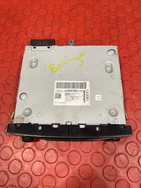 Citroen Berlingo/Peugeot Partner RADIO/CD PLAYER/GPS HEAD UNIT 2008-2016 P/N 98053736XT00