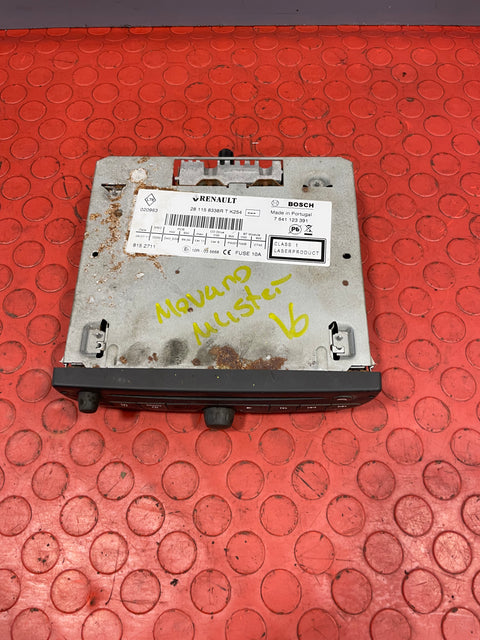 Renault Master/Vauxhall Movano/Nissan NV400 RADIO STEREO HEAD UNIT BOSCH 2014-2021 P/N 281158338R