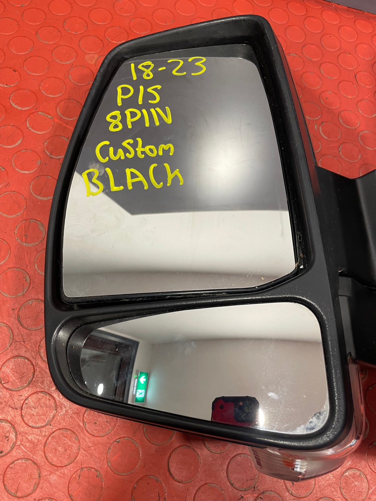 Ford Transit Custom WING MIRROR Passenger's Side 8 PIN Black 2018-2023 P/N JK2117E715LCW