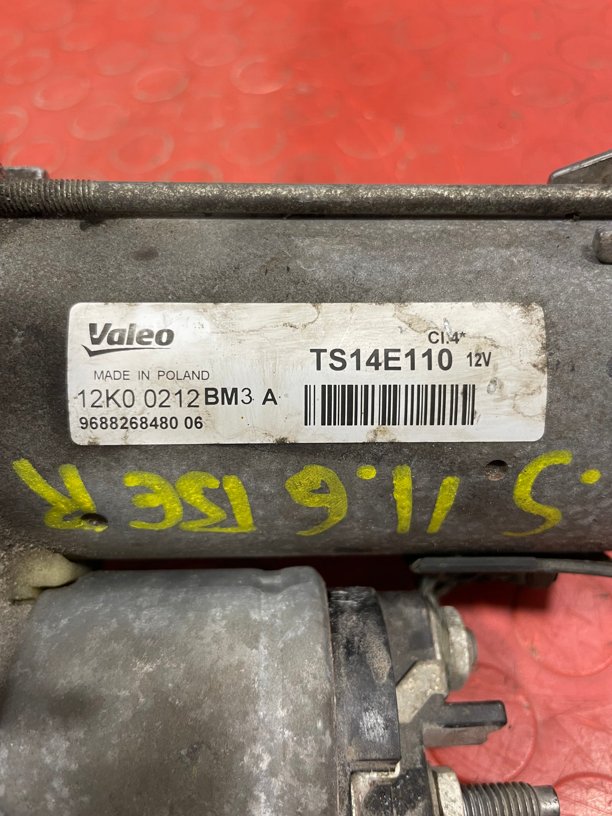 Citroen/Peugeot/Vauxhall/Toyota/Fiat STARTER MOTOR 5 Speed 1.5/1.6 2008-2025 P/N 9688268480 - 9