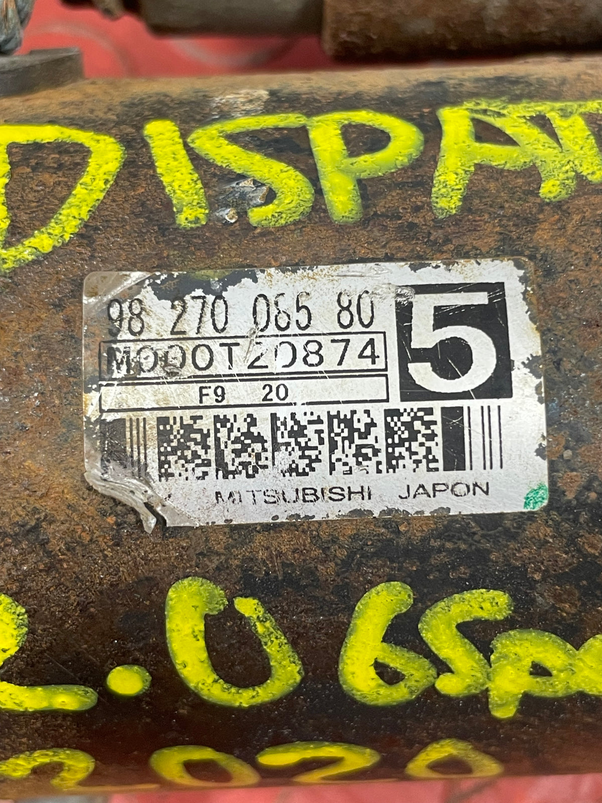 Citroen Dispatch/Peugeot Expert/Vauxhall Vivaro/Toyota Proace/Fiat Scudo STARTER MOTOR 6 Speed 2.0 2016-2025 P/N 9827008580 - 2