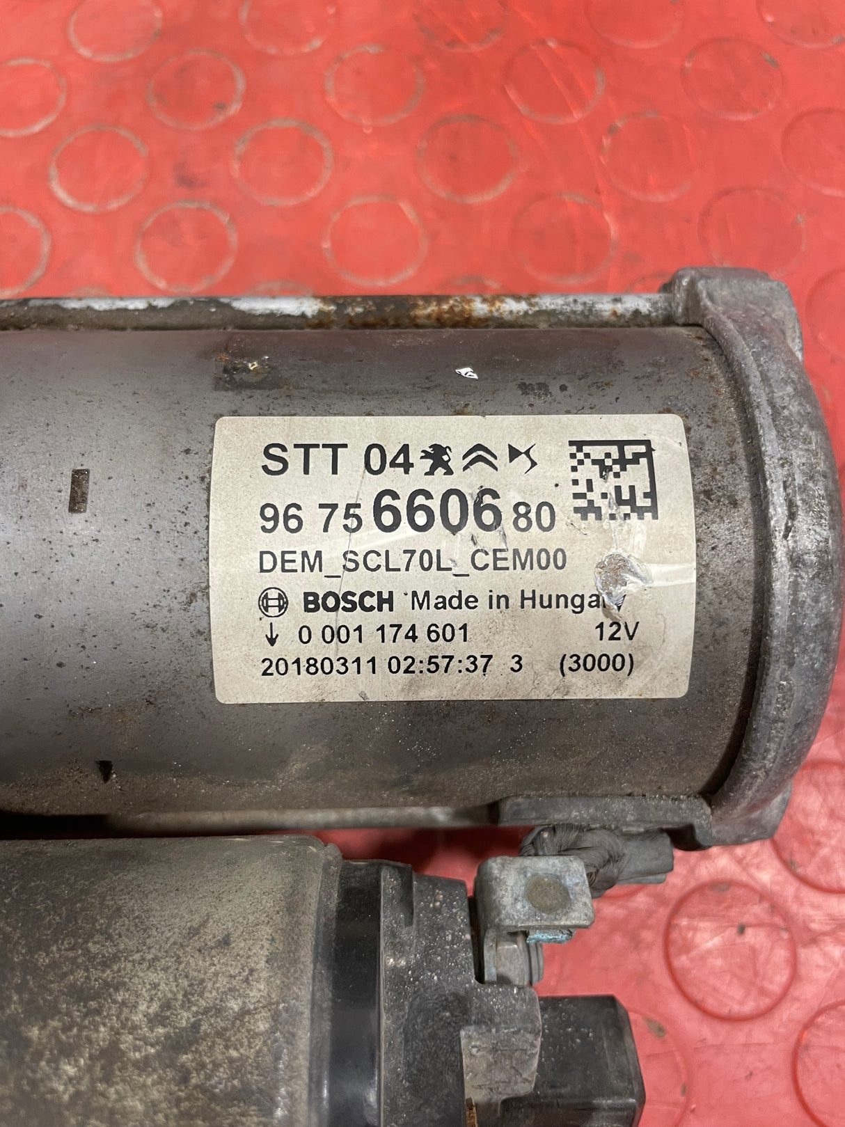 Citroen/Peugeot/Vauxhall/Toyota/Fiat STARTER MOTOR 6 Speed 1 PIN 1.6 2008-2019 P/N 9675660680 - 1