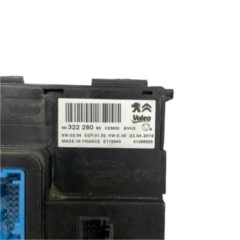 Citroen Berlingo/Peugeot Partner CLIMATE CONTROL MODULE 1.5 2019/2023 P/N 98322280