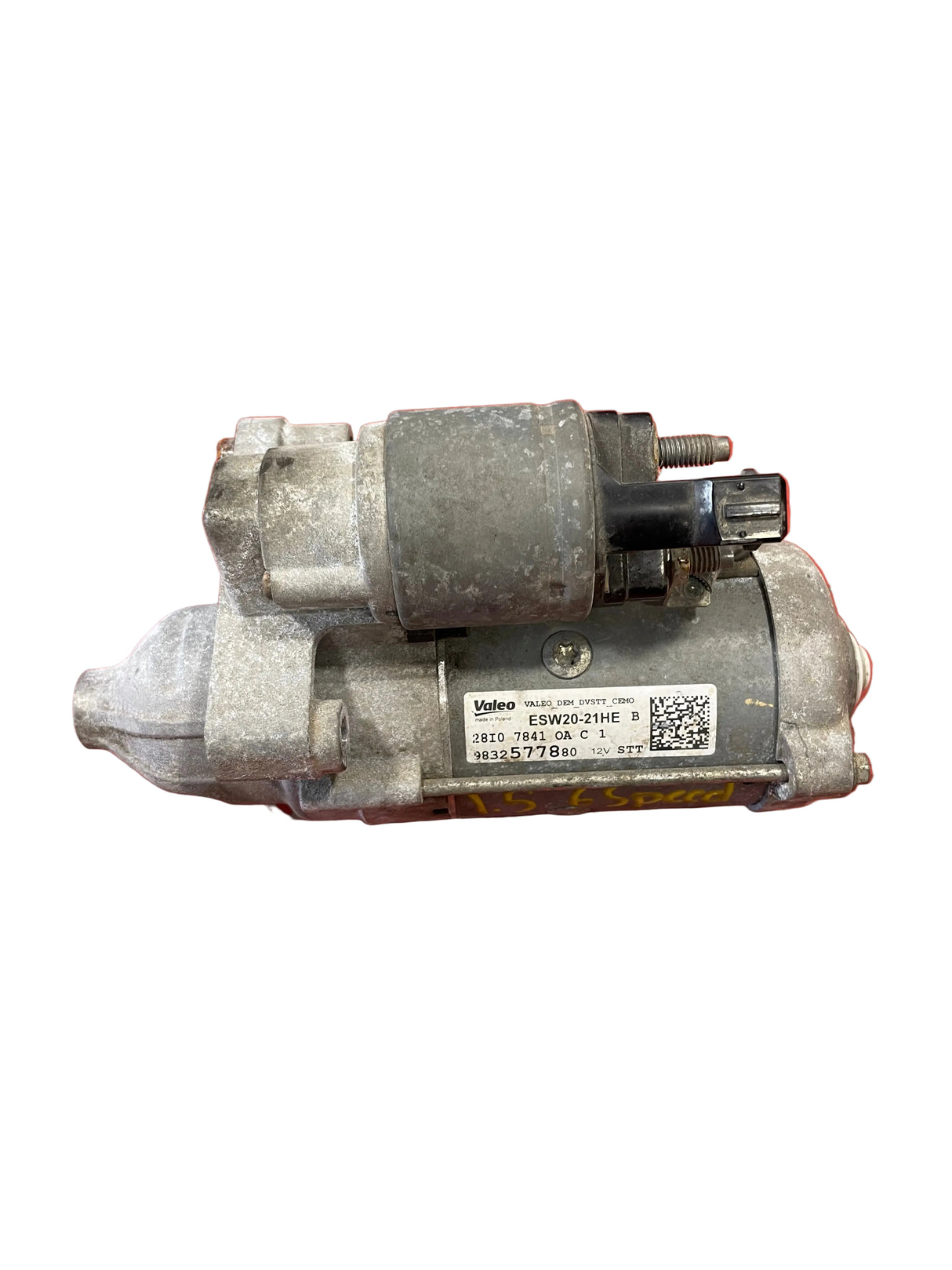 Citroen/Peugeot/Vauxhall/Toyota/Fiat STARTER MOTOR 6 Speed 1 PIN 1.5 2016-2025 P/N 9832577880 - 9