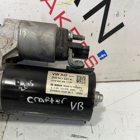 Volkswagen Crafter STARTER MOTOR 2.0 2016 P/N 2H0911023K