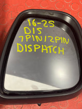 Citroen Dispatch/Peugeot Expert/Vauxhall Vivaro/Totoya Proace/Fiat Scudo ELECTRIC WING MIRROR 7 PIN / 2 PIN Driver's Side 2016-2025 P/N 98087016XT