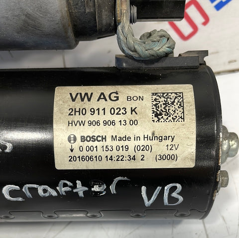 Volkswagen Crafter STARTER MOTOR 2.0 2016 P/N 2H0911023K