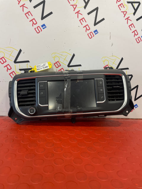 Peugeot Expert/ Citroen Dispatch/ Toyota Proace/ Vauxhall Vivaro RADIO DISPLAY SCREEN AND SURROUND   P/N 98075397ZD