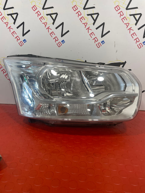 Ford Transit Headlight Halogen Headlamp With LED DRL CHROME D/S OFF SIDE 2013-2018     P/N BK3113D152AG