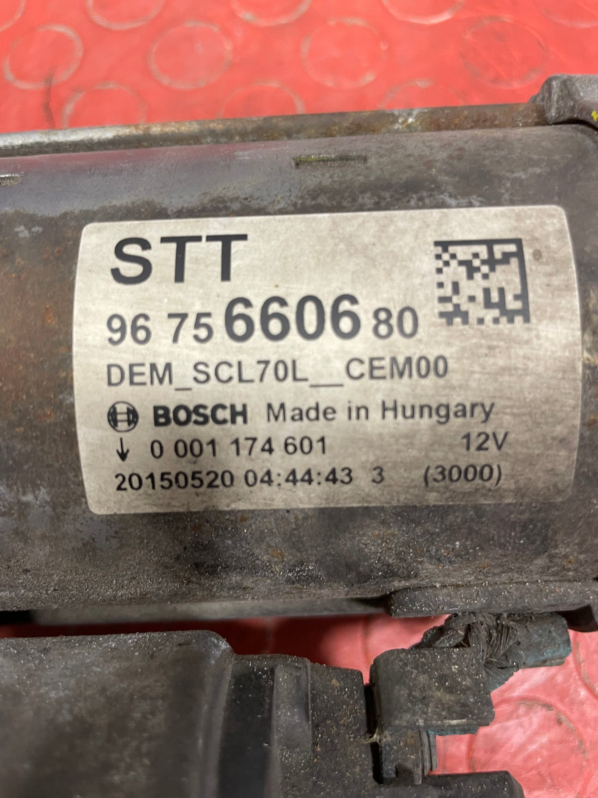 Citroen/Peugeot/Vauxhall/Toyota/Fiat STARTER MOTOR 6 Speed 1 PIN 1.6 2008-2019 P/N 9675660680 - 5