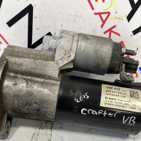 Volkswagen Crafter STARTER MOTOR 2.0 2016 P/N 2H0911023K