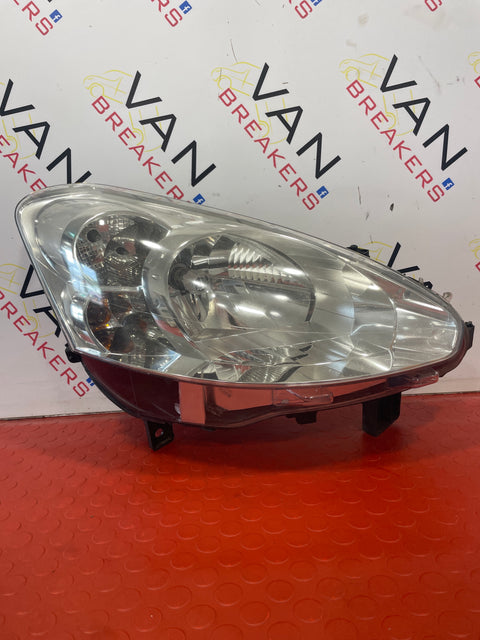 Peugeot Partner HEADLIGHT RIGHT O/S DRIVERS SIDE  2012-2015    P/N  9677202180