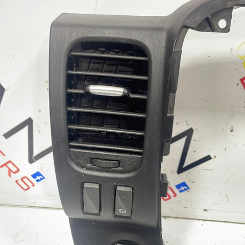 Renault Trafic/Vauxhall Vivaro CENTRAL RADIO TRIM WITH AIR VENTS, CENTRAL LOCKING SWITCH AND HAZARD LIGHT SWITCH 2015-2019 P/N 93452450