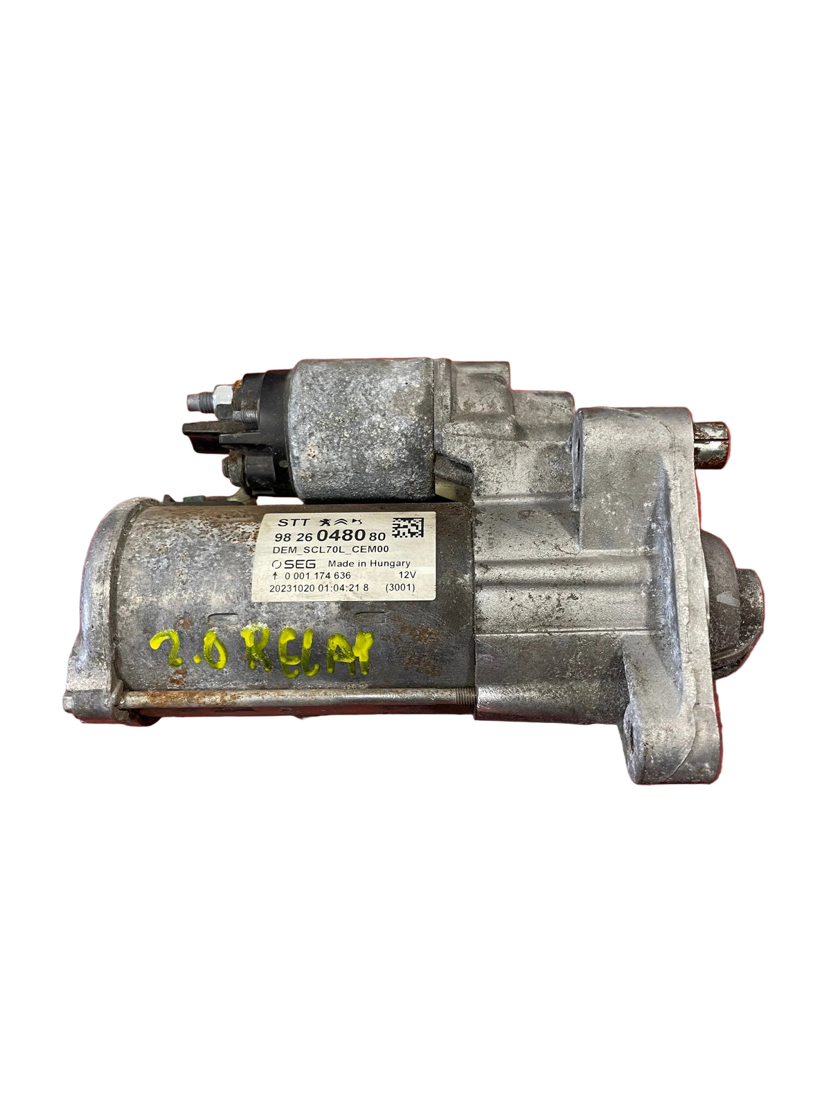 Citroen Relay/Peugeot Boxer/Fiat Ducato STARTER MOTOR 6 Speed 2.0 2016-2024 P/N 9826048080