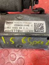 Citroen/Peugeot/Vauxhall/Toyota/Fiat STARTER MOTOR 6 Speed 1 PIN 1.5 2016-2025 P/N 9832577880 - 4
