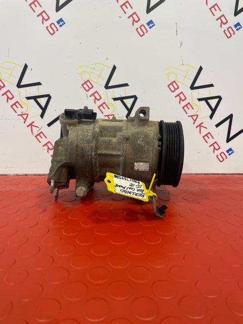 Citroen Berlingo/Peugeot Partner AIR CONDITIONING PUMP COMPRESSOR 2015-2018  P/N 9801764380