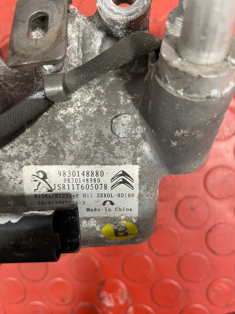 Vauxhall Vivaro/Citroen Dispatch/Peugeot Expert/Toyota Proace AIR CONDITIONING PUMP/AC COMPRESSOR W/ PIPE 2016-2024 P/N 9830148880