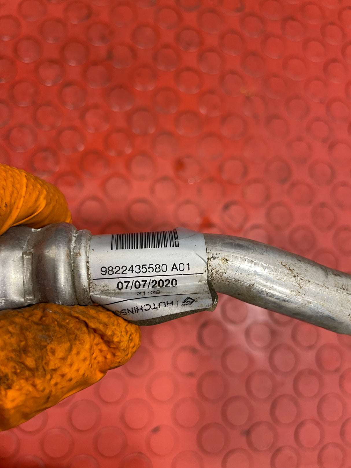 Citroen Berlingo/Peugeot Partner/ Vauxhall Combo/Toyota Proace City AIR CONDITIONING PIPE 1.5/1.6 2019-2024 P/N 9822435580 - 2