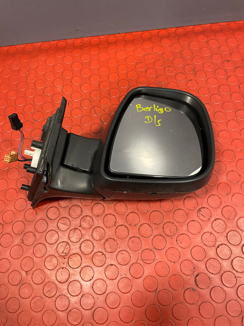 Citroen Berlingo/Peugeot Partner WING MIRROR Driver's Side O/S 2013-2018 (Black) P/N 232636104 - 11
