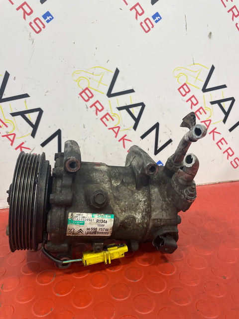 Citroen Berlingo/Peugeot Partner AIR CONDITIONING  COMPRESSOR PUMP 1.6HDI 2008-2018   P/N 9659875780