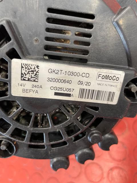 Ford Transit Custom ALTERNATOR ASSEMBLY 2.0 2016-2023 P/N GK2T10300CD