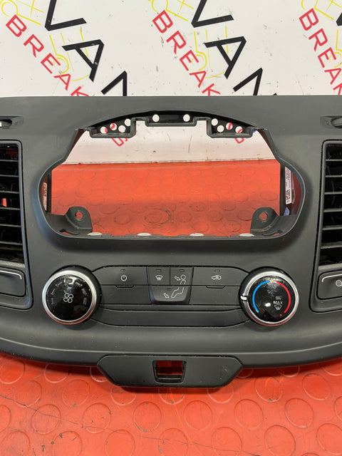 Ford Transit Mk8 RADIO SURROUND WITH CLIMATE CONTROL SWITCHES, AIR VENTS (NO AC) 2019-2023 P/N JK2118835BBW