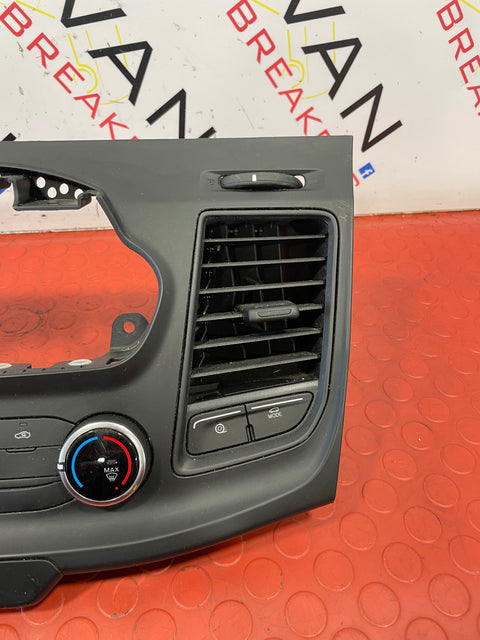 Ford Transit Mk8 RADIO SURROUND WITH CLIMATE CONTROL SWITCHES, AIR VENTS (NO AC) 2019-2023 P/N JK2118835BBW