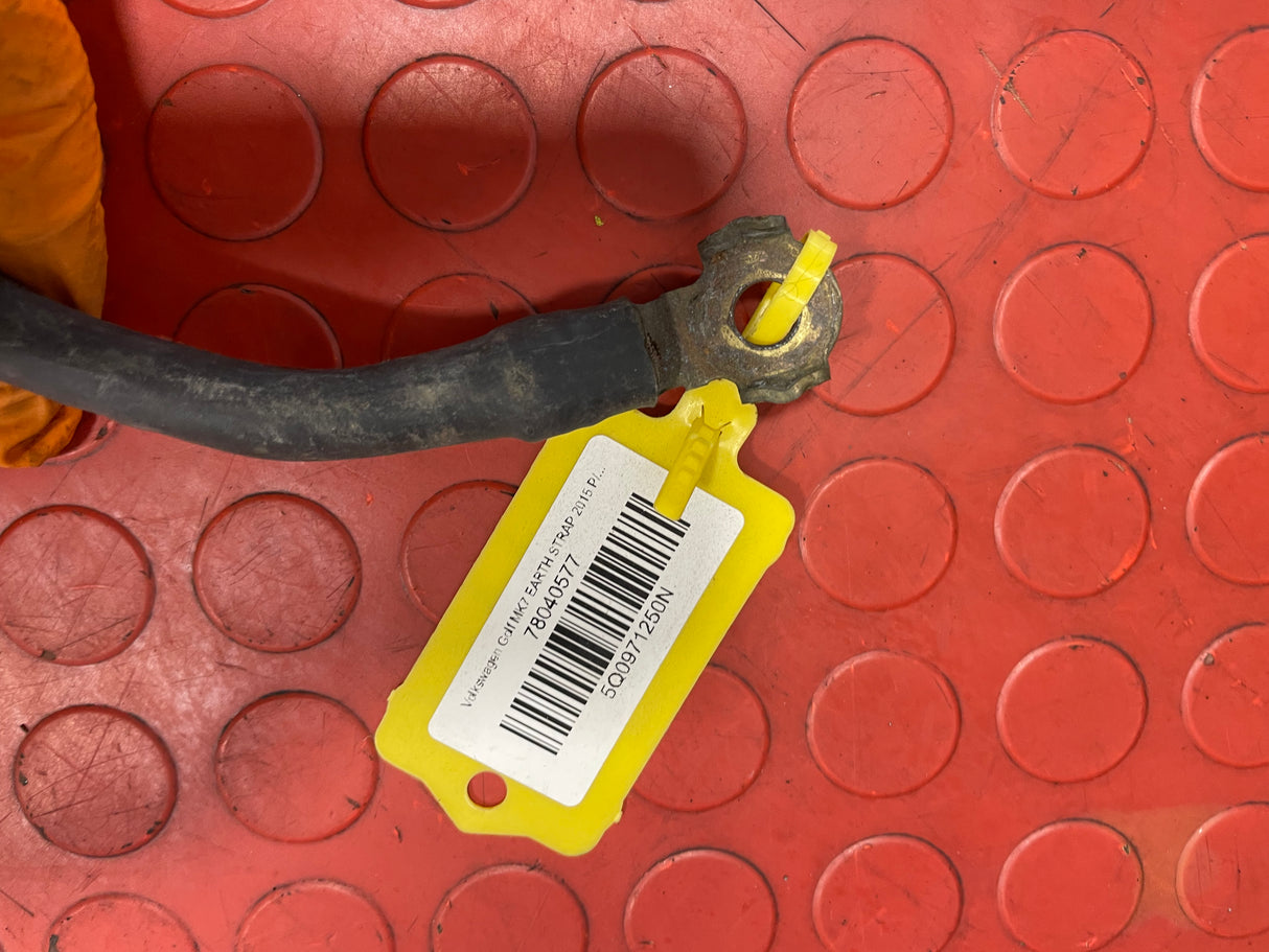 Volkswagen Golf NEGATIVE BATTERY CABLE MK7 2015 P/N 5Q0971250N