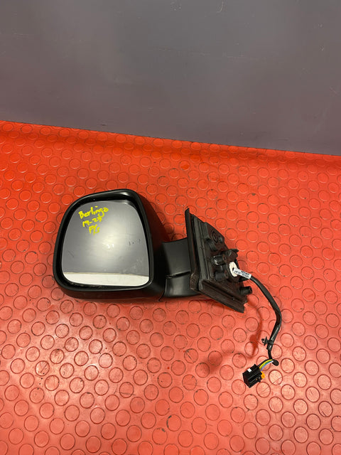 Peugeot Partner/Citroen Berlingo/Vauxhall Combo/Toyota Proace City WING MIRROR (Black) Passenger's Side LH 2019-2024 P/N 51967K01 - 2